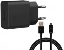 Original Sony Schnell Ladegerät UCH12 Netzteil Adapter + Ladekabel USB 1m Neu