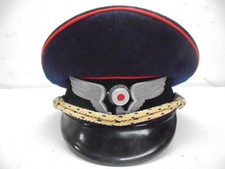 2wk Reichsbahn Schirmmütze Deutsch  Kokarde Gebrochen Guter Zustand  Ungereinigt