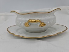 H49) 1 SOUCCIERE Rosenthal SANSSOUCI, CLASSIC ROSE WEISS MIT GOLDRAND. 