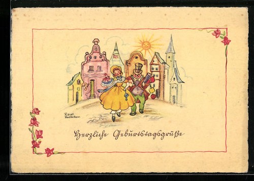 Künstler liesel - künstler-ak,