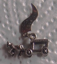 Mackinac Island - Kutsche  - USA  Anhänger - 925 Silber - Größe 21x10 mm