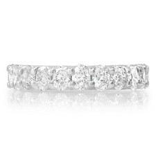 Oval diamantring 14k weiss - 14k,