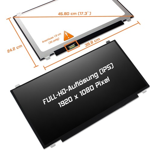 Led display matt - 17,3",