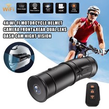 Motorrad Helm Kamera Set WiFi - Dual Fischauge Lens Nachtsicht Modul