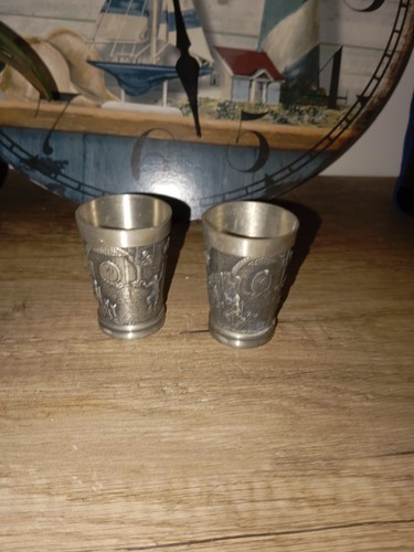 Alte zinn becher - 2, schnaps