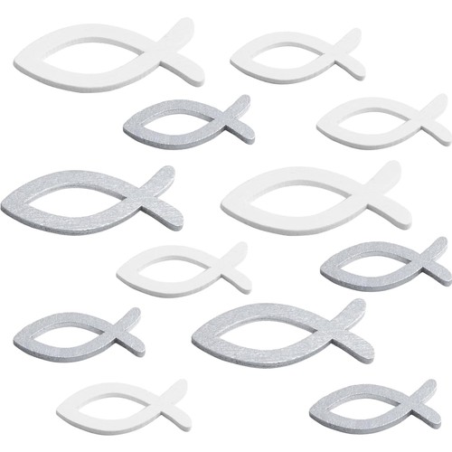 Holz fisch deko - set, 120