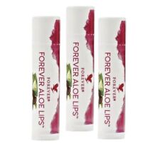 3 Stück-Forever Aloe Lips  Aloe Vera & Jojobaöl Lippenpflegestift Lippenbalsam 