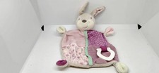 Schmusetuch Schnuffeltuch von Topomini Hase lila rosa ca. 22 x 28cm