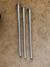 Tischbein 3. Stück, Gebraucht, Silber, 70cm