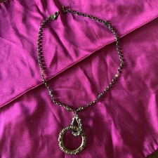 Konplott Kette Mit Anhänger Verstellbar Messing Blau