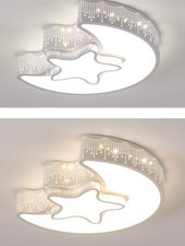 Dimmbare LED-Deckenleuchte (leichter Kratzer), LED-Mond- und