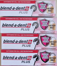 blend-a-dent Plus Premium Haftcreme Barriere gegen Speisereste Neutral 4 x 40g 