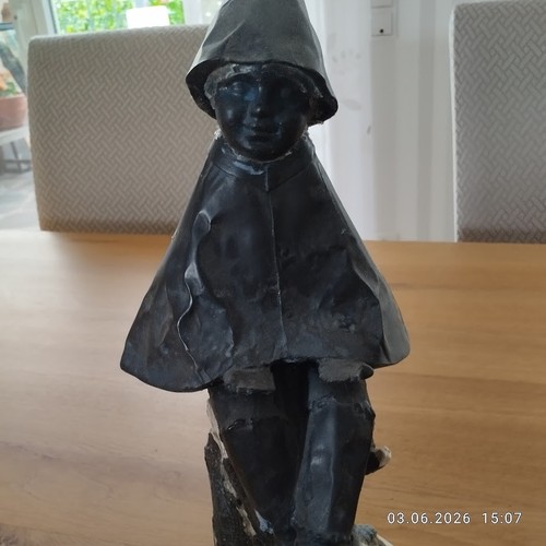 Gartenzwerg zwergin schwarz - gartenzwerg,