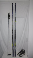 FISCHER " ROYAL CROWN "  LANGLAUFSKI 208 CM + LANGLAUFSCHUHE GR: 43 IM SET