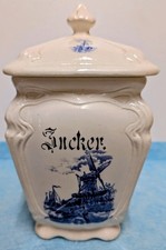 Antike Zuckerdose Porzellan