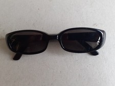 Sonnebrille GUCCI, ca.80´er, Schwarz + schmal, ohne Etui, Vintage