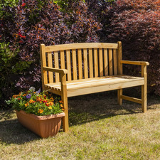Woodside Outdoor Holz 2 Sitzer Bank Garten Terrasse Möbel