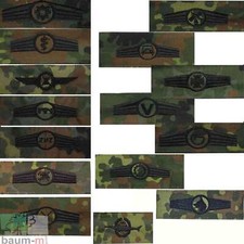 Bundeswehr Tätigkeitsabzeichen flecktarn mit schwarzem Stick Heer Marine Bw