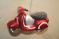 Christbaumschmuck Moped, rot