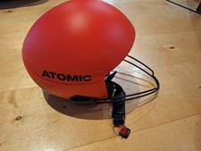 Skihelm Atomic mit Slalomschutz rot Gr. S 53-55 cm