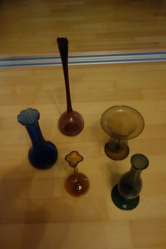 Gläser buntes glas vasen 5 - gläser,,