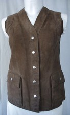 60-70er True Vintage Echtes Leder Patina Used Look Lederweste Weste retro Gilet