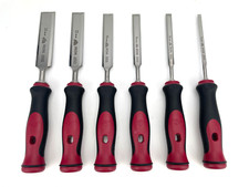 STUBAI Spezial Stemmeisen Satz 6-teilig 2K-Griff 6,10,14,18,22,26mm Stecheisen