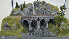 Original Noch Präsentationsdiorama Eisenbahnviadukt top erhalten Diorama Rarität