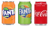 Mixpaket Getränke 72 Dosen XXL ( Fanta Orange,Fanta Exotic, Coca Cola Classic )
