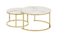 Designer Couchtisch mit Gold