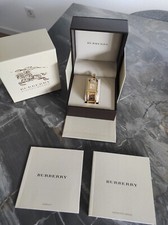 Burberry Damenuhr Gold Handschellen sehr guter Zustand mit allen Papieren