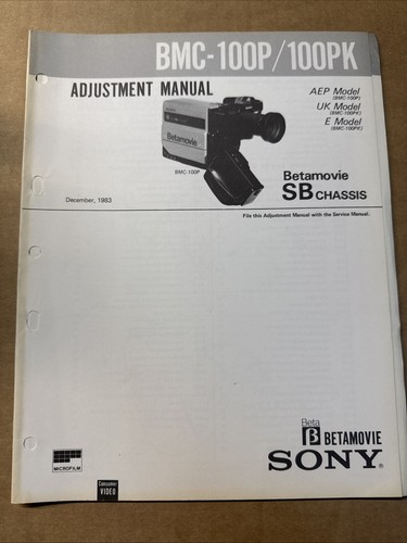 Sony betamovie bmc 100p - sony, bmc-100p