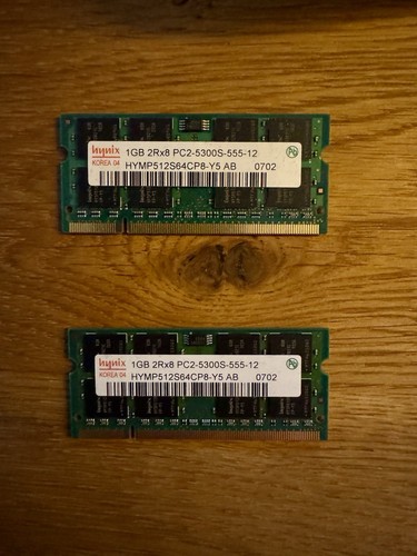 1gb 2rx8 pc2 5300s - 2x,
