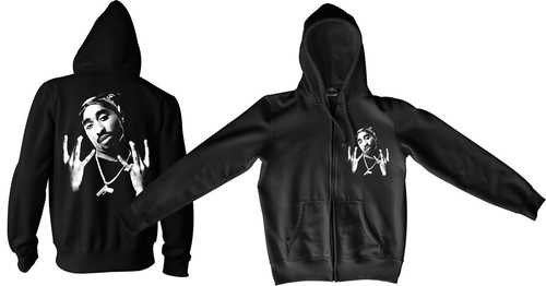 2pac face fingerzipperjacke - 2pac,