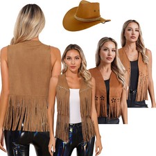 DE Damen Quaste Weste 70er