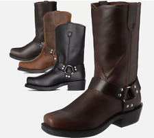 Klassische, Bestickte Western-Cowboystiefel Für Herren Mit Runder Zehenpartie DE