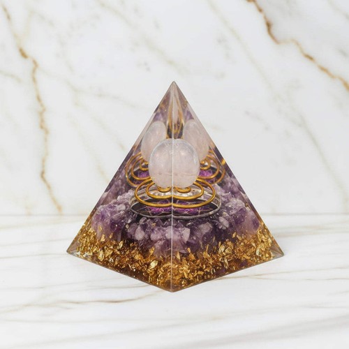 Amethyst orgonit pyramide - orgonit,