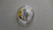 Silber Fiji Diamonds of Nature 2012 The White Tiger 10 Dollar  Proof