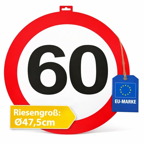 Verkehrsschild geburtstag - 60.,