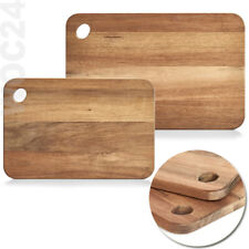 AKAZIEN HOLZ Schneidebrett Servierbrett Tranchierbrett Griff-Loch Akazie