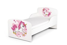 Holz Einzelbett - Pink Unicorn
