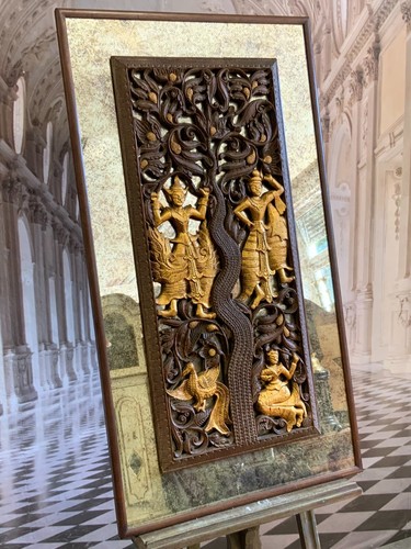 Asien relief aus holz - asien,