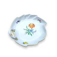 Meissen Blattschale Blume mit