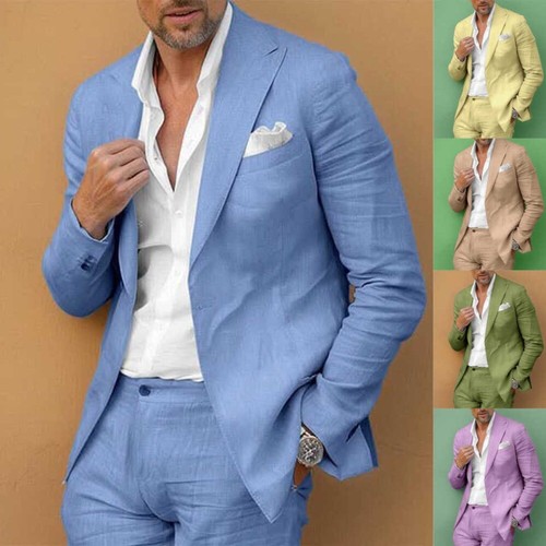 Herren casual leinenmischung - herren,