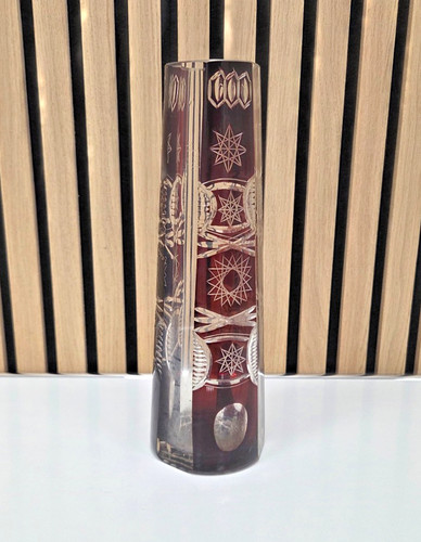 Böhmische kristallglas vase - böhmische,