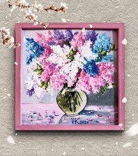 Flieder in Vase 20/20cm Acryl