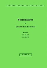 Werkstatthandbuch deutz motor - werkstatthandbuch,