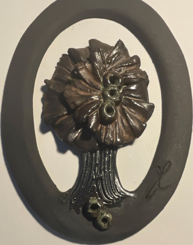 Wandrelief wandskulptur blume - wandskulptur,