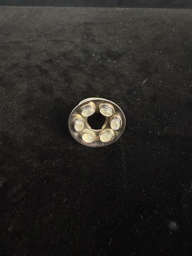 T83 silberring mondstein - t83,