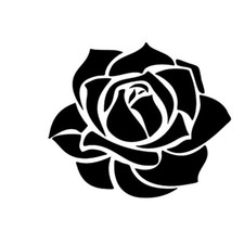 Blumen Auto Sticker Rose